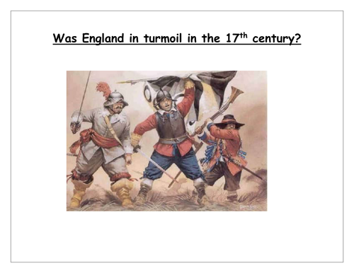 English Civil War Scheme of Work SOW