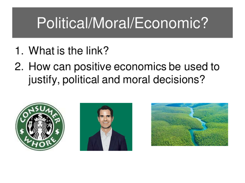 1.1 Economic decision making activity - lesson 1
