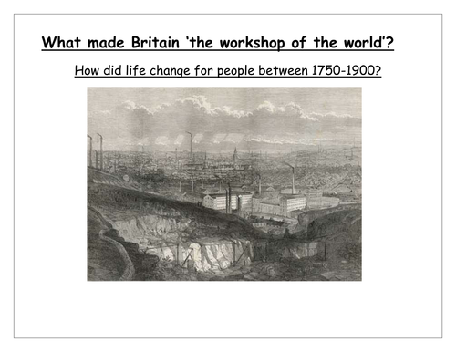 Industrial Revolution scheme of work 