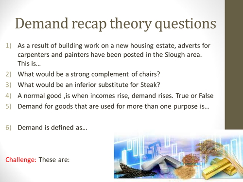The determinants of supply for goods and services (improved version)