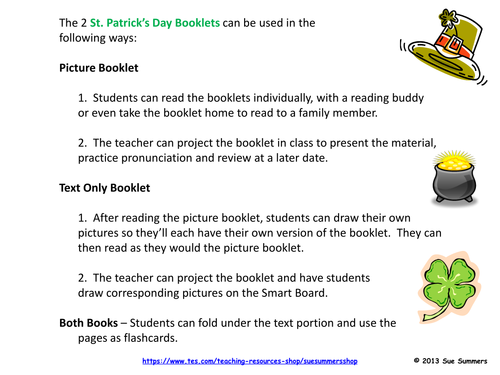 St. Patrick's Day 2 Booklets - ENGLISH