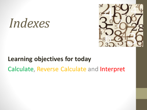 The uses of index numbers (improved version)