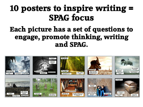 10 creative write posters = SPAG focus