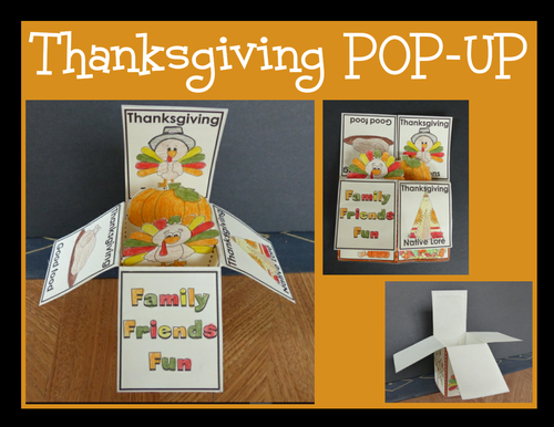 Thanksgiving Day Craft - POP-UP Box Card