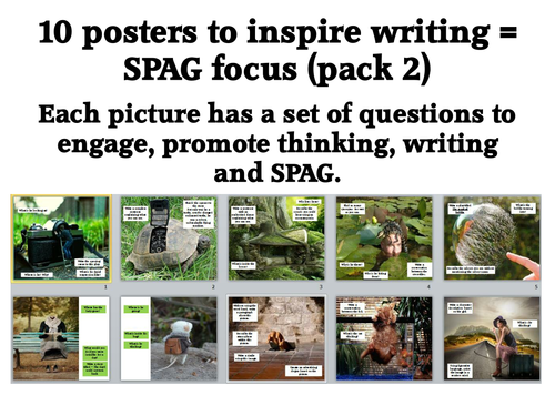 10 SPAG focus writing prompts