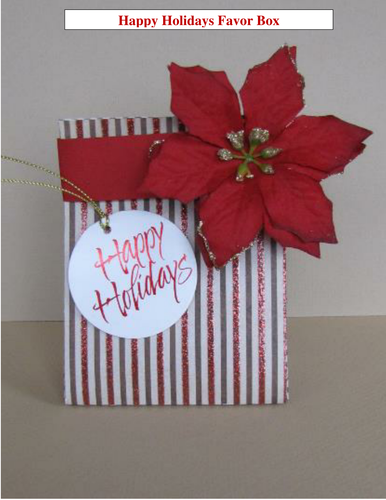 Christmas Crafts - Happy Holidays Favor Box