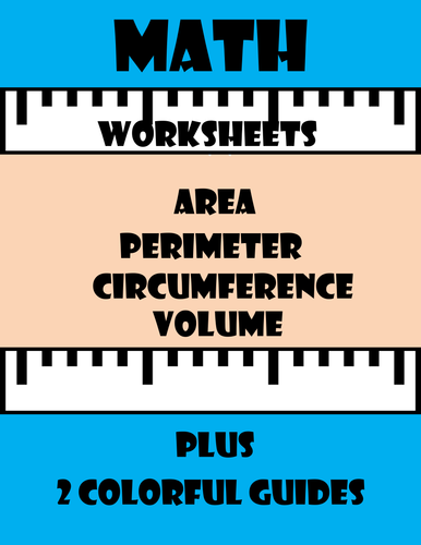 Math Worksheets-Area, Perimeter, and Circumference