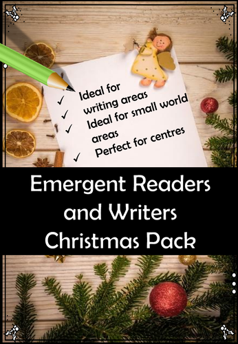 Emergent Readers and Writers Christmas Themed Booklet