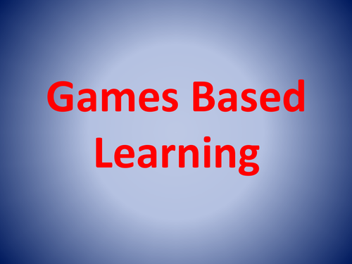 Games Based Learning ACfE Early Level