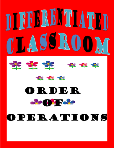 Differentiated Order of Operations