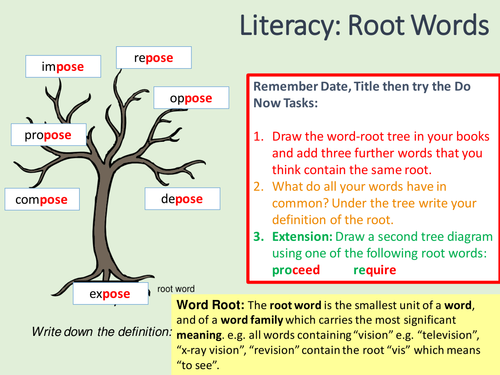 Word Roots, Prefixes and Suffixes by jigglemama - Teaching Resources - Tes