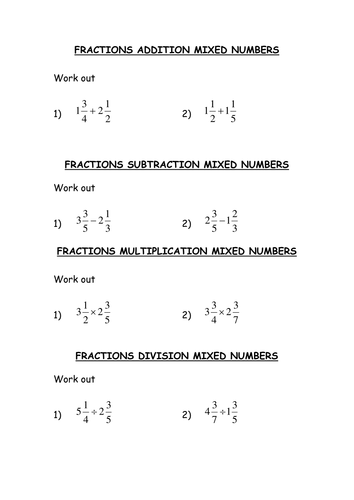 fractions-with-mixed-numbers-arithmetic-homework-teaching-resources