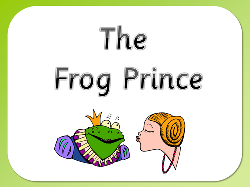 The Frog Prince Fairy Tale - interactive powerpoint story and characters to print