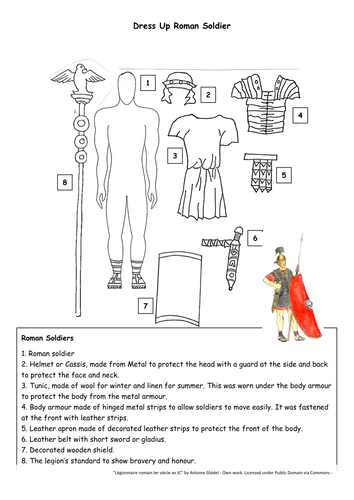 Dress a 2025 roman soldier