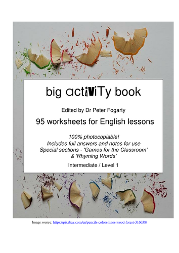 Big ESL Activity Book  95 worksheets - Intermediate / Level 1