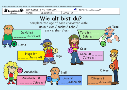 GERMAN-ABOUT-YOU-Y3-Y4: How old are you? / German vowels/ Nationalities and countries