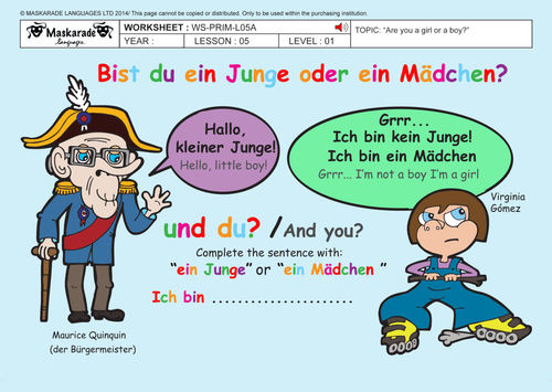 GERMAN-ABOUT YOU-Y3-Y4: Genders/ Mrs, Miss, Mr/ Being polite