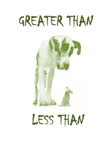 "Greater than, less than or equal"