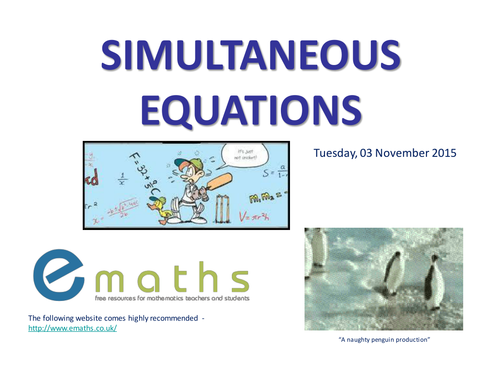 Simultaneous Equations Bundle