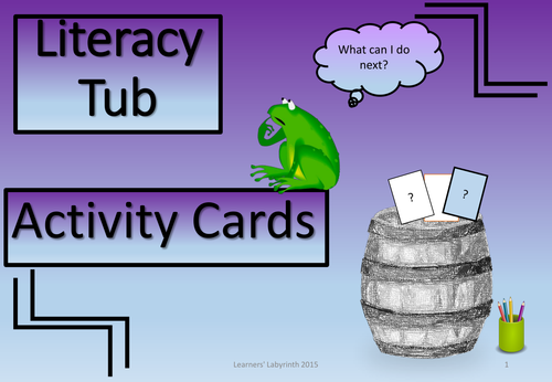 Literacy Activity Choice Cards