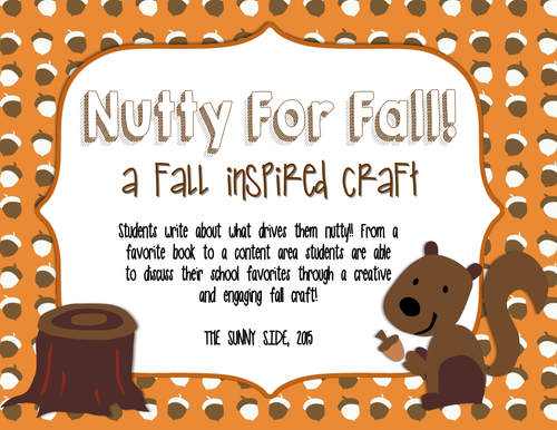 Nutty For Fall...A-corn Craft-ivity 