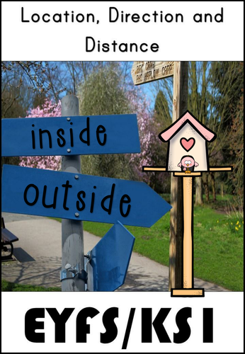 Location, Direction and Distance Concept Colouring Book for EYFS/KS1