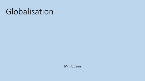 Increasing demand for global energy.
