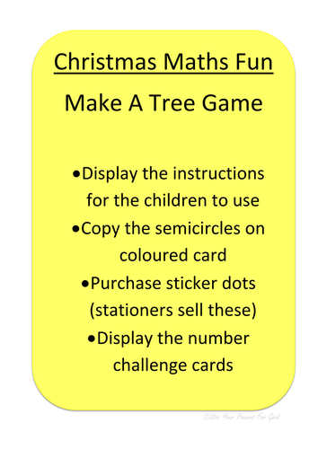 Christmas shape/ number/pattern  FUN TREE GAME  for md, numeracy
