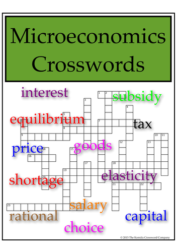 Microeconomics Crosswords