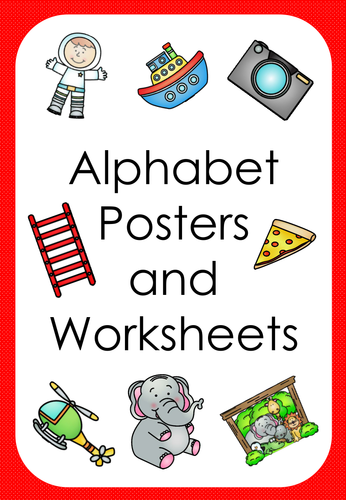 Alphabet Posters/Flash Cards and Worksheets