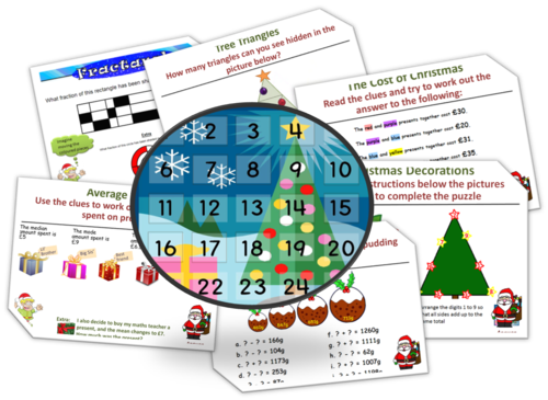 Christma(th)s - Christmas Maths Advent Starter Calendar 