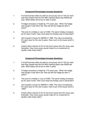 How to calculate percentage increase image