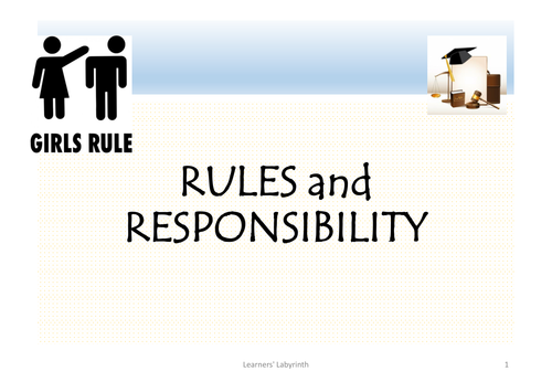 English Speaking -Rules and Responsibility