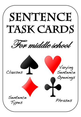 Sentence Task Cards