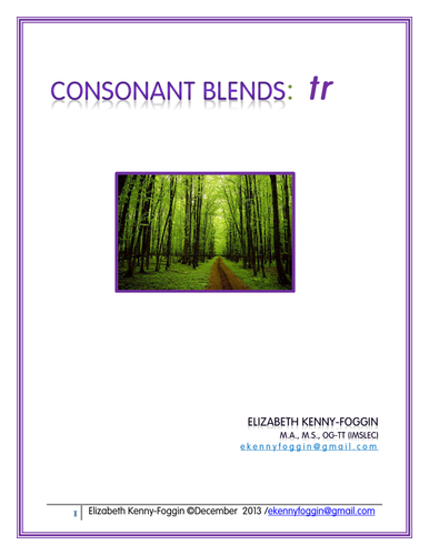 Know the Code: Consonant blend "tr"