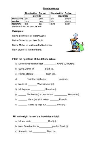 The Dative after Prepositions