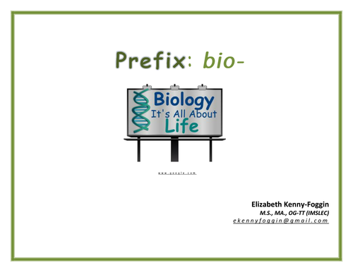 know-the-code-prefix-bio-teaching-resources