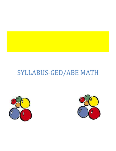 GED-ABE Syllabus for Math