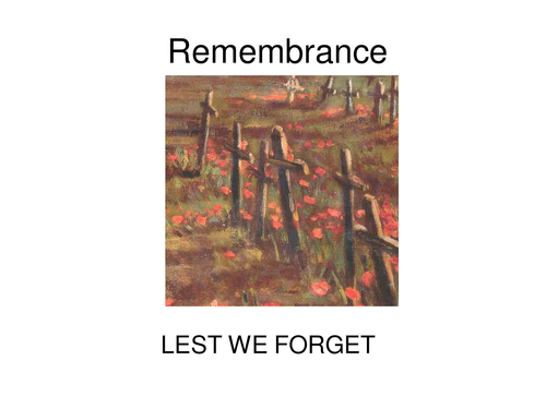 Remembrance Day  assembly powerpoint