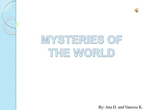 Mysteries of the world