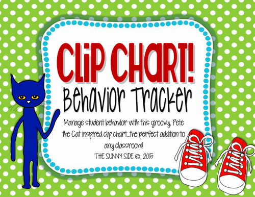 Cool Cat Behavior Clip Chart