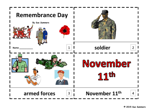Remembrance Day 2 Emergent Reader Booklets