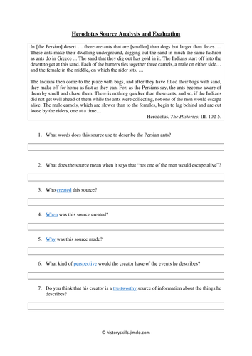 Herodotus Source Analysis