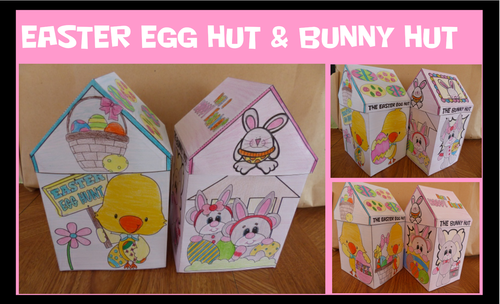 Easter Crafts - The Easter Egg Hut & The Bunny Hut