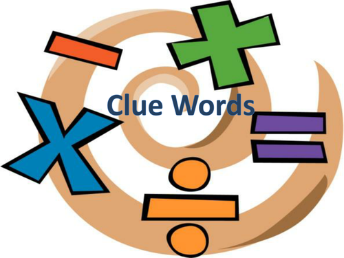 Clue Words Posters