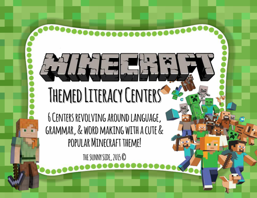 MINE-CRAFT MANIA! Literacy Centers