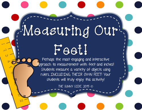 Measuring with Feet: An Interactive Notebook Activity