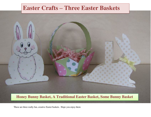 Easter Crafts - 3 Easter Baskets