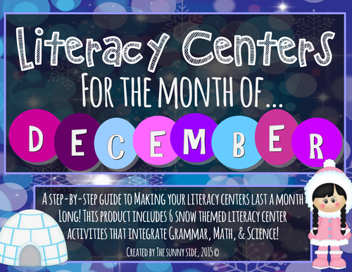Month Long Literacy Centers: Winter Wonderland
