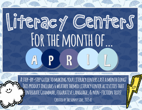 Month Long Literacy Centers: Weather Wonder
